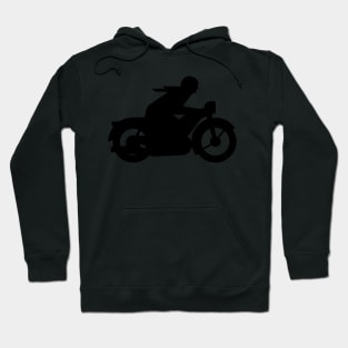 AWO Motorcycle Rider Silhouette (black) Hoodie